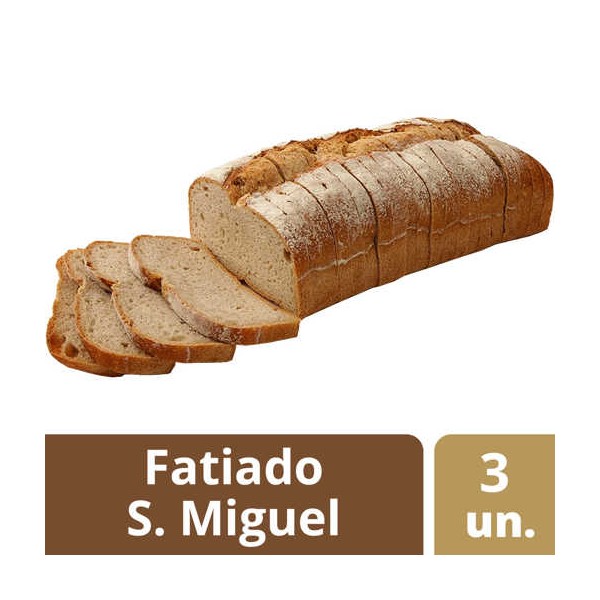 Pão Fatiado S Miguel 3x1.7Kg "Nutriva"