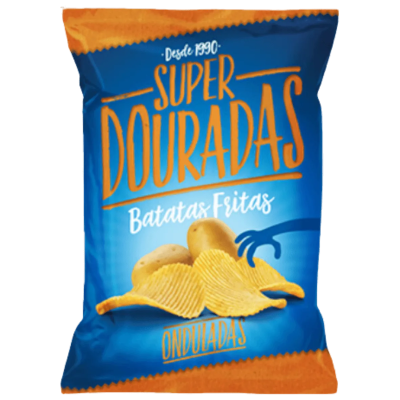 Super Douradas - Batata Frita Onduladas Sal 40 Gr