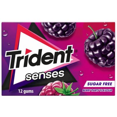 Trident - Pastilhas Elásticas Senses Frutos Silvestres 23 Gr