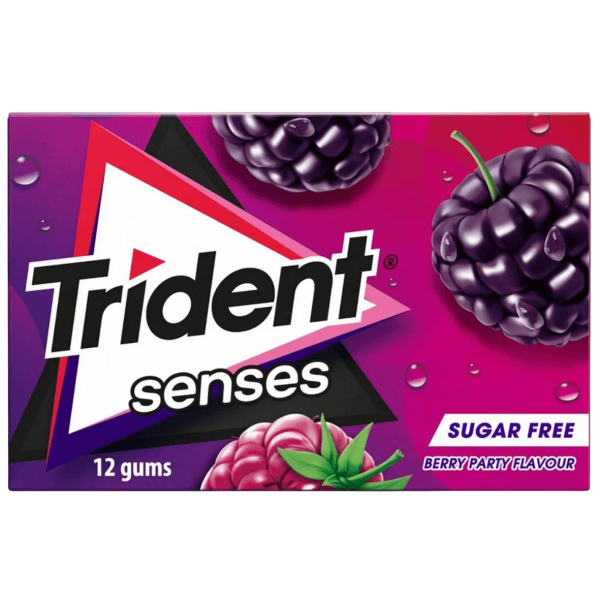 Trident - Pastilhas Elásticas Senses Frutos Silvestres 23 Gr