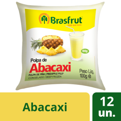 Polpa Fruta Abacaxi 12x100Grs