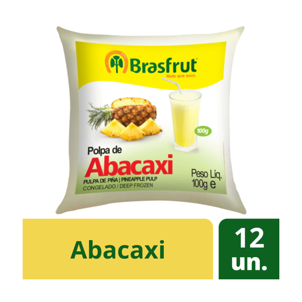 Polpa Fruta Abacaxi 12x100Grs