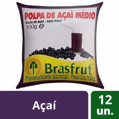 Polpa Fruta Acai 12x100Grs