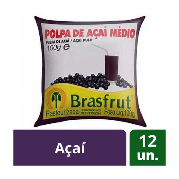 Polpa Fruta Acai 12x100Grs