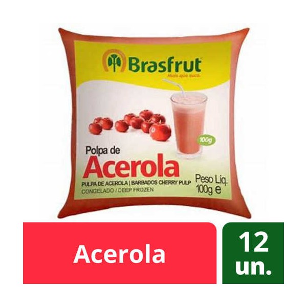 Polpa Fruta Acerola 12x100Grs