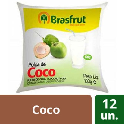 Polpa Fruta Coco 12x100Grs