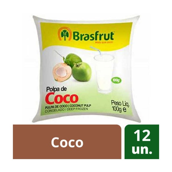 Polpa Fruta Coco 12x100Grs