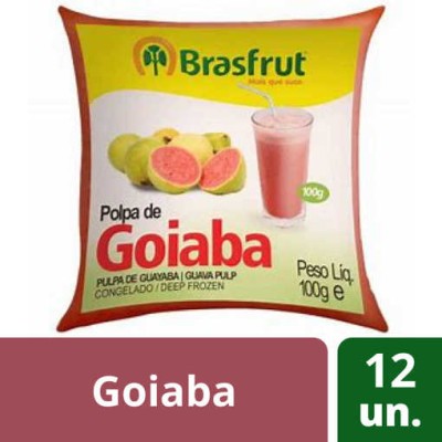 Polpa Fruta Goiaba 12x100Grs