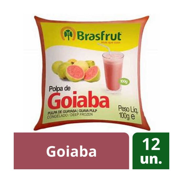 Polpa Fruta Goiaba 12x100Grs