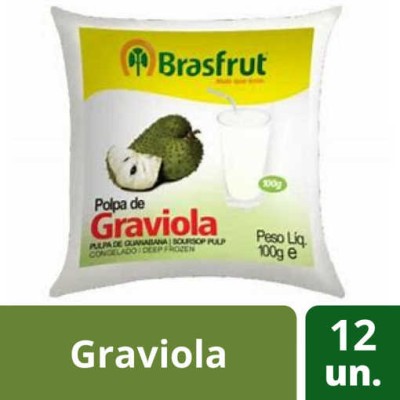 Polpa Fruta Graviola 12x100Grs