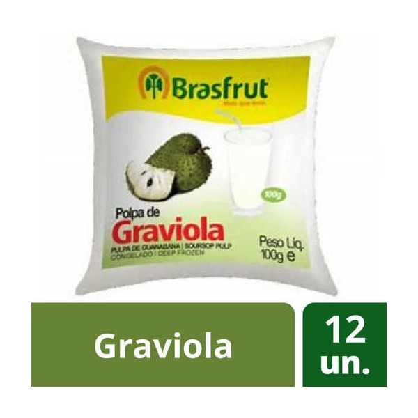 Polpa Fruta Graviola 12x100Grs