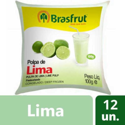 Polpa Fruta Lima 12x100Grs