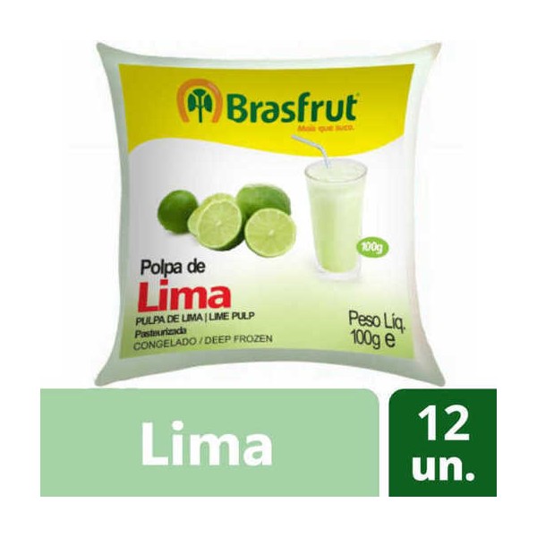 Polpa Fruta Lima 12x100Grs