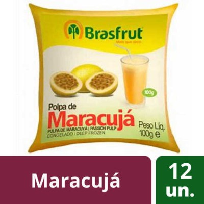 Polpa Fruta Maracuja 12x100Grs