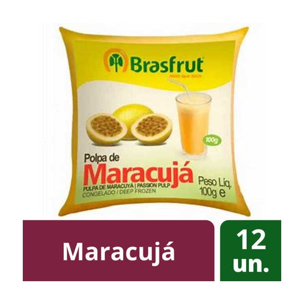Polpa Fruta Maracuja 12x100Grs