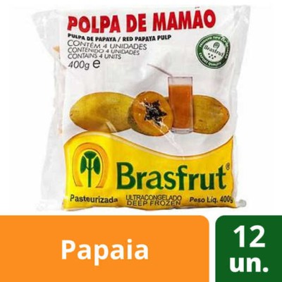 Polpa Fruta Papaia/Mamao 12x100Grs