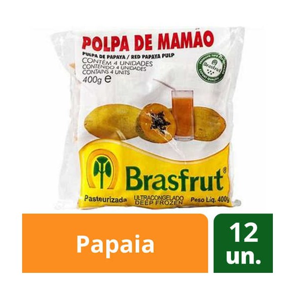 Polpa Fruta Papaia/Mamao 12x100Grs