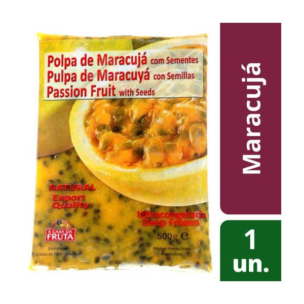 Polpa Maracuja C/ Sementes 500Grs