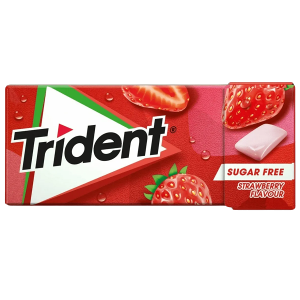 Trident - Pastilhas Elásticas Drageia Morango 14,5 Gr