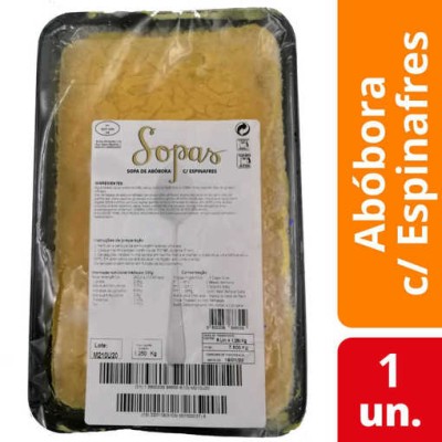 Sopa Abobora c/ Espinafres "BrilhaAlim" 1.25Kg