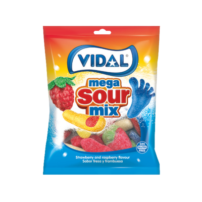 Vidal - Mega Sour Mix 90 Gr