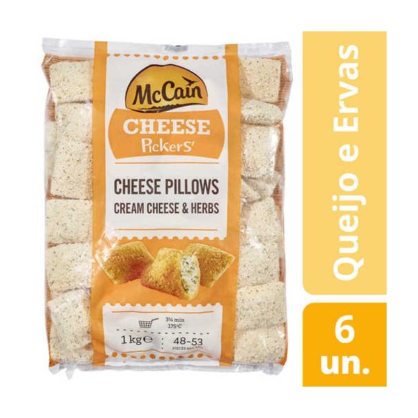 Almofadas de Queijo e Ervasl McCain 6x1Kg