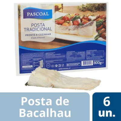 Bacalhau Postas "Pascoal" 6x800Grs