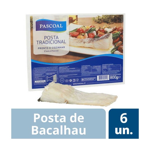 Bacalhau Postas "Pascoal" 6x800Grs