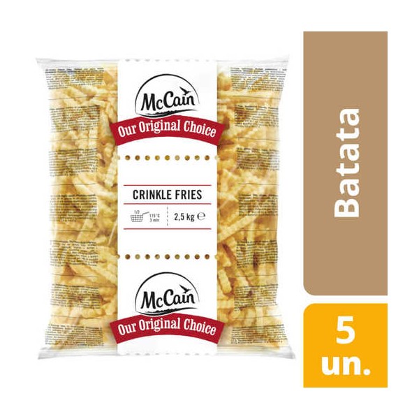 Batata Crinkle McC 5x2.5Kg
