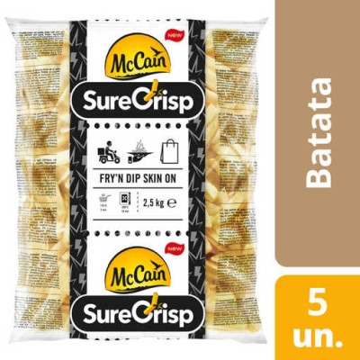 Batata Fry&Dip C/ Pele McC 5x2.5Kg