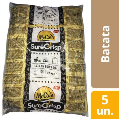 Batata SureCrisp 6/6 c/ Pele McC 5x2.5Kg