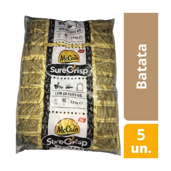 Batata SureCrisp 6/6 c/ Pele McC 5x2.5Kg