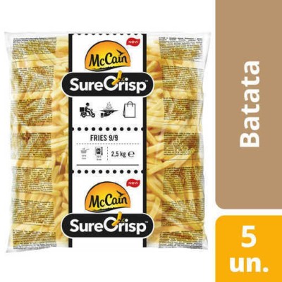 Batata SureCrisp 9/9 c/ Pele McC 4x2.5Kg
