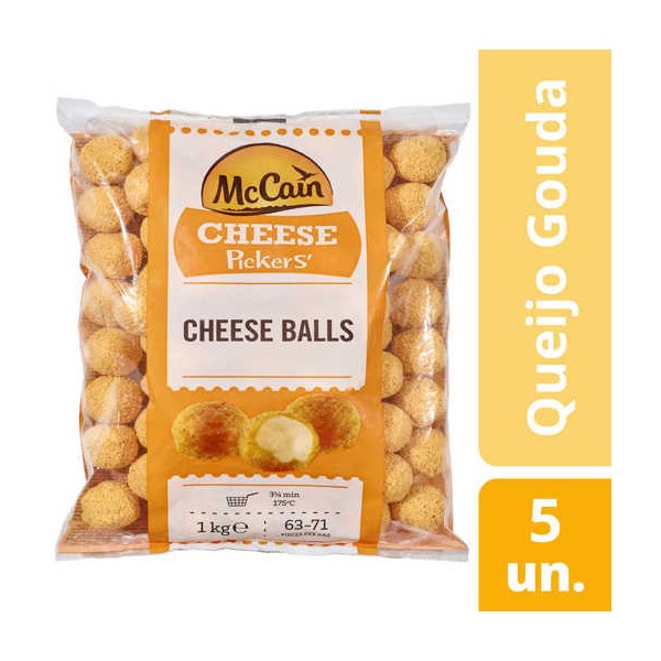 Bolinhas de Queijo Gouda McCain 6x1Kg