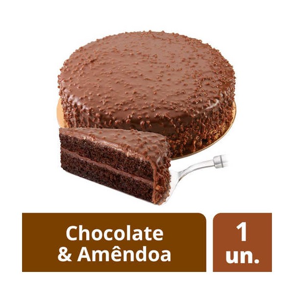 Bolo Choc e Amêndoas 1.6Kg "CP"