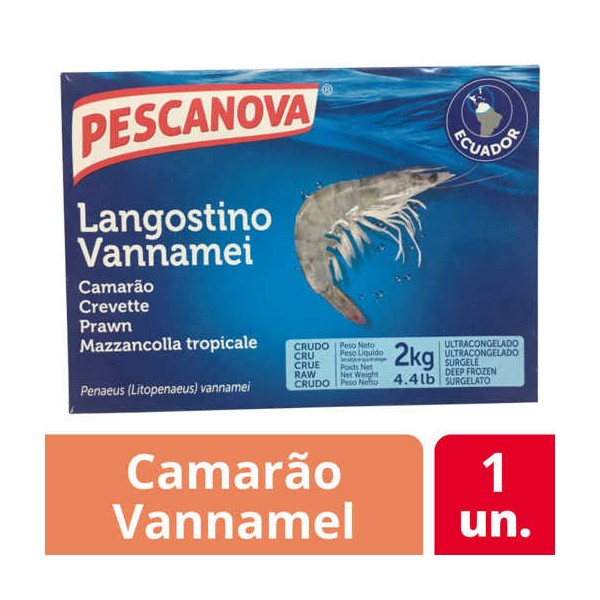 Camarão Vannamei 30/40 "Pescanova" 2Kg
