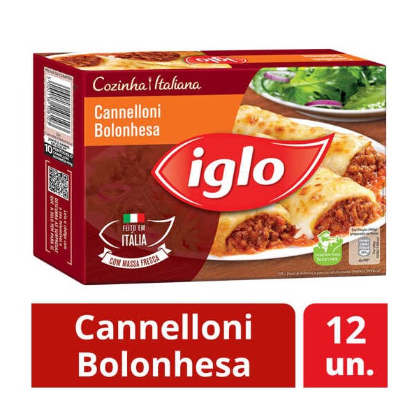 Cannelloni Bolonhesa Iglo 12x400Grs