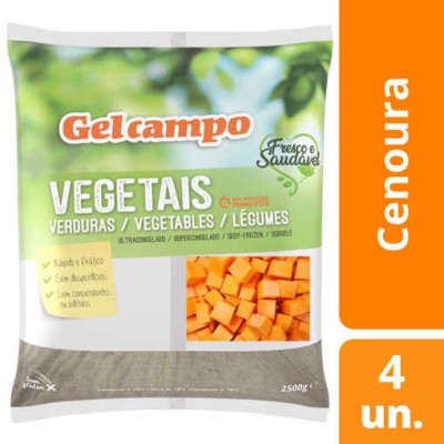 Cenoura Cubos 4x2.5Kg "GC"