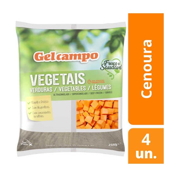 Cenoura Cubos 4x2.5Kg "GC"
