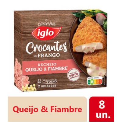 Crocante Frango Queijo Fiambre Iglo 8x204GrsN
