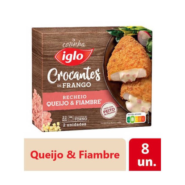 Crocante Frango Queijo Fiambre Iglo 8x204GrsN