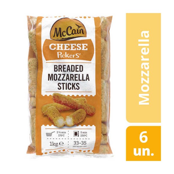 Croquetes Mozzarella Sticks "MCcain" 6x1Kg