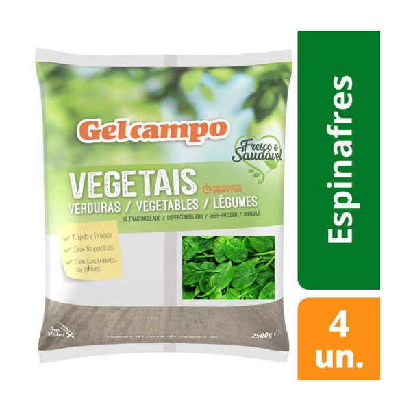 Espinafres Folhas 4x2.5Kg "GC"