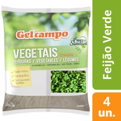 Feijao Verde Cortado 4x2.5Kg "GC"