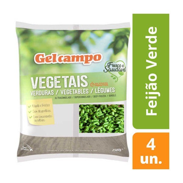 Feijao Verde Cortado 4x2.5Kg "GC"