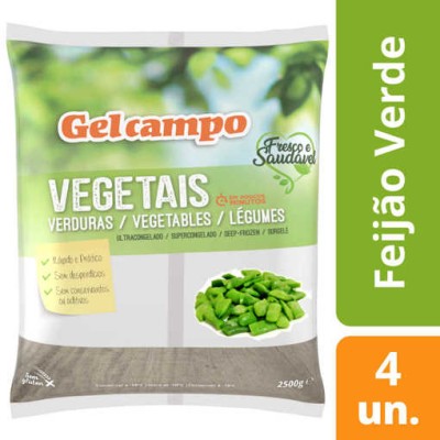 Feijao Verde Plano Laminado 4x2.5Kg "GC"