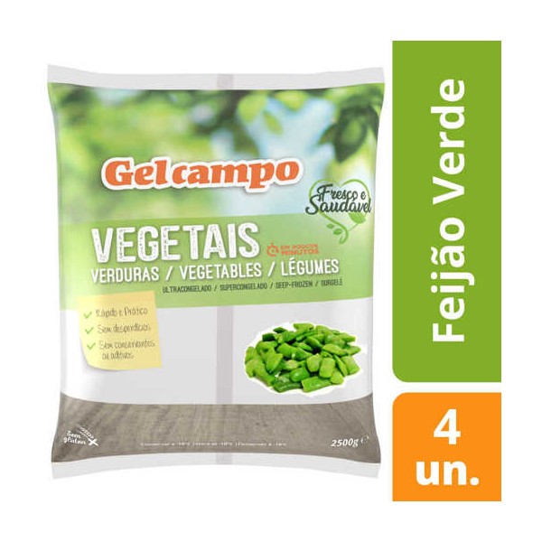 Feijao Verde Plano Laminado 4x2.5Kg "GC"
