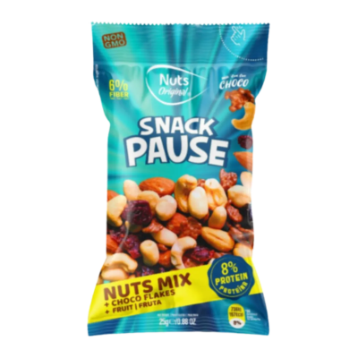 Snack Pause - Nuts Mix, Choco Flakes & Fruit 25 Gr