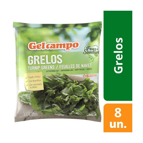 Grelos Folhas Porções 8x1Kg "GC"