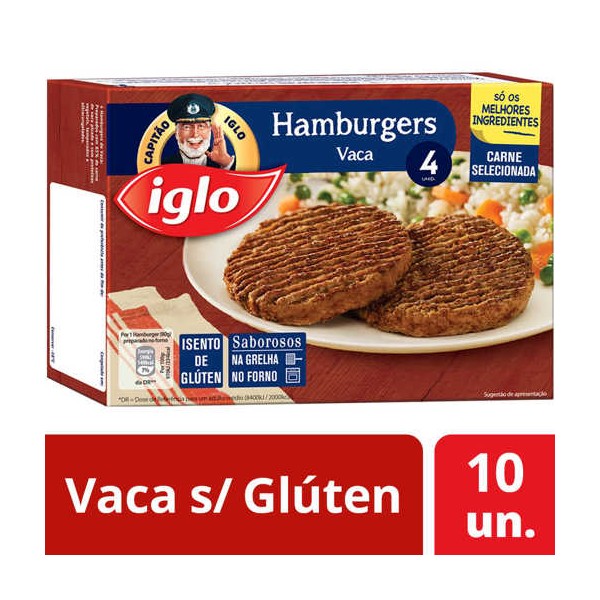 Hamburger Vaca Iglo S/G 10x320gr